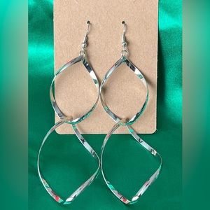 New Silvertone Dangle Earrings